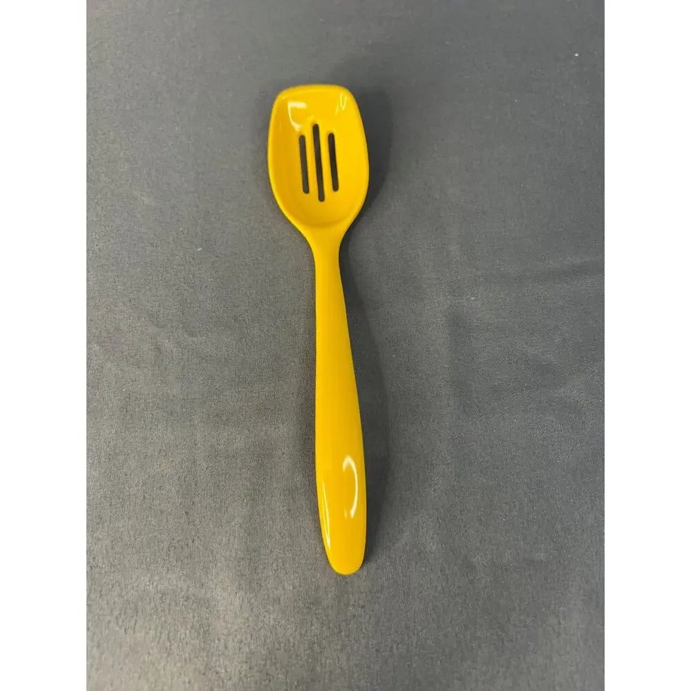 Vintage Hutzler No 516 Slotted Spoons Red Yellow Set of 4 7